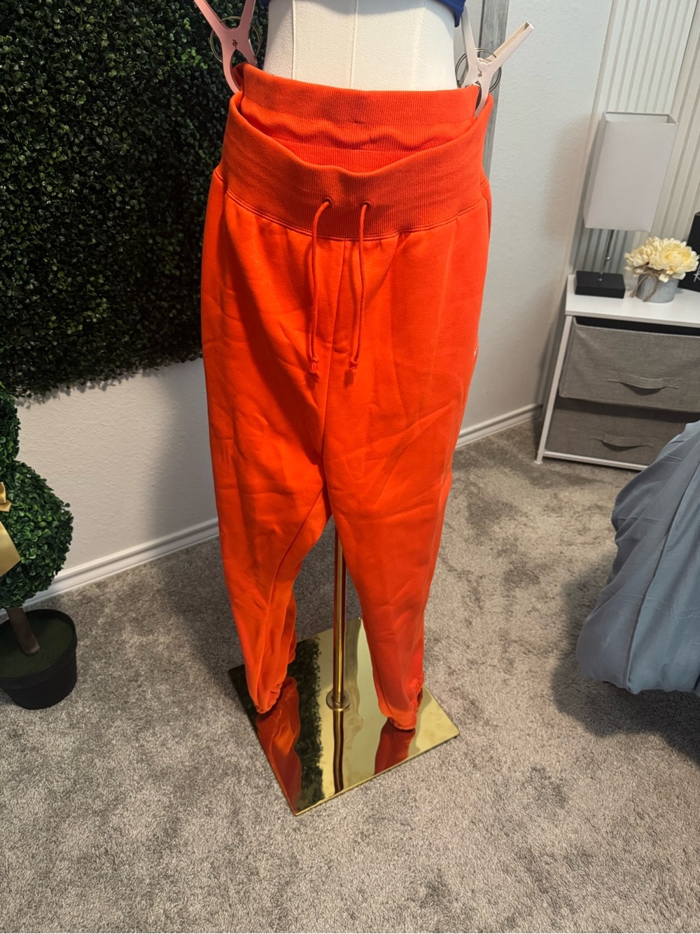 Nike Bright Orange Drawstring Joggers